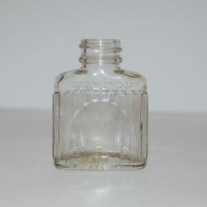 Vintage Art Deco Style Cosmetics Type Bottle Dermetics Embossed 1 Fl Oz 1926